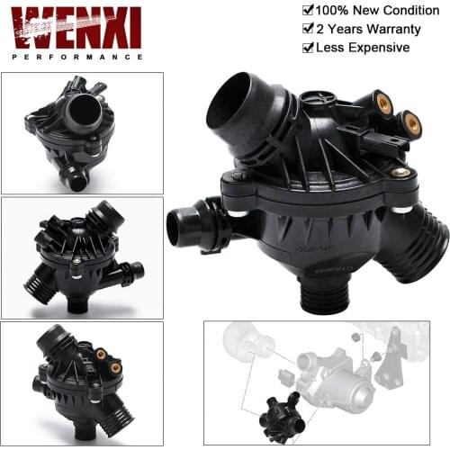 1PCs Car Engine Coolant Water Outlet Thermostat with Housing for BMW E90 330 E60 11537549476 Car Accessories THK01