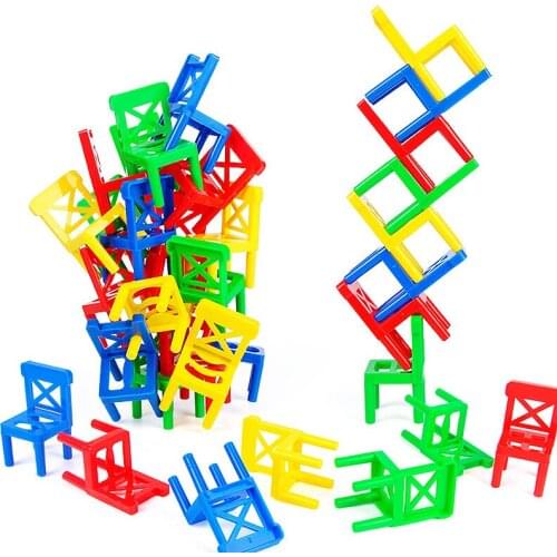 6Pcs/Set Balance Chairs Board Game Children Puzzle Stacking Chairs Toys Parent-child DIY Interactive Toy Kids Educational Toys