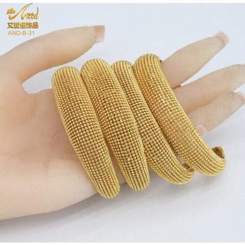 ANIID Cz Bracelet Bangels For Kids Girls Womens Jewelry Dubai 18 Carat Gold Indian Wedding Arm Cuff Sister Gift Studded Chain