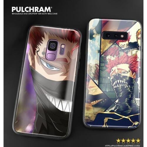 Zora Ideale Black Clover glass phone case shell soft silicone For Samsung Galaxy S7 Edge S8 S9 S10e S10 Plus Note 8 9 10 PLUS