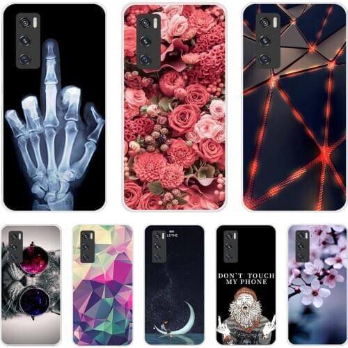 For Vivo V20 / V20 SE Case Silicone Black Soft Cute Christmas Back Cover for Vivo V20 Pro / Y20 Case TPU Funda For VivoV20 V 20
