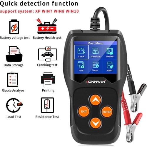 30-220AH 12V 24V 100-2000CCA Capacity Digital Car System Tool Analyzer Automotivo Auto Battery Tester Truck Motorcycle