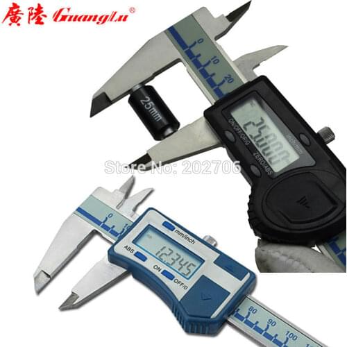 Guanglu brand High Precision 0.005mm Digital Caliper 6inch 0-150mm Stainless Steel Vernier Caliper Digital Measuring Tools