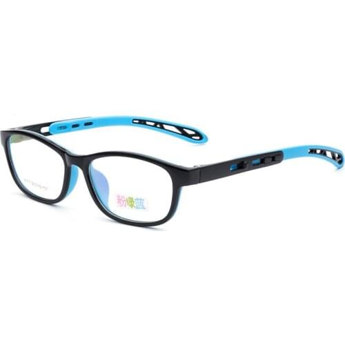 Children TR90 Two-color Glasses Frame Comfortable Myopia Glasses Silicone Candy-colored Flat Lens Frame
