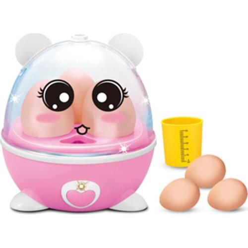 Kids Kitchen Egg Steamer Pretend Role Play Educational Toy Cooker Set With Light Sound Gift