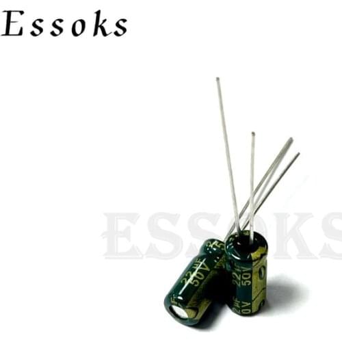 20pcs Electrolytic Capacitor 50V22UF 50V 22UF 5X11 6X12 mm High Frequency Low ESR Aluminum Capacitors
