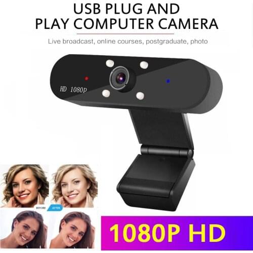 Full HD 1080P High Definition Lens Webcam With Digital Microphone Manual Focus USB For Desktop Laptop Video Live Broadcast