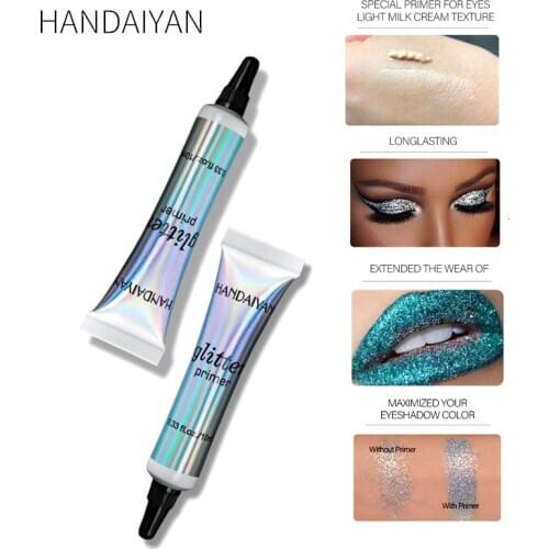 HANDAIYAN 10ML Waterproof Multifunction Glitter Eyeshadow Primer Lip Eye facial Multifunctional Bottom cream Eye Shadow Primer
