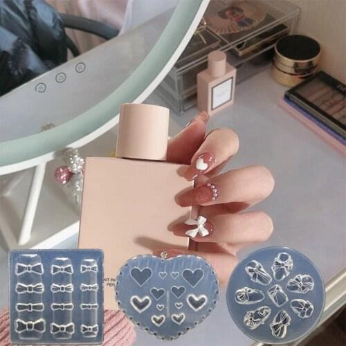 T84A Crystal Epoxy Resin Mold Nail Decorations Casting Silicone Mould DIY Crafts Jewelry Nail Ornaments Making Tools