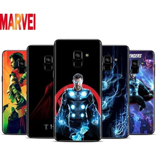Marvel Thor Cool Soft TPU For Samsung Galaxy A8 A9 A7 A750 A6 A5 A3 A6S A8S Star Plus 2016 2017 2018 Black Phone Case