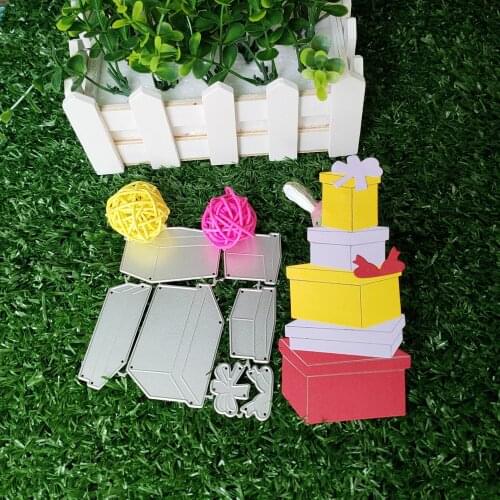 Beautiful gift box 3D box set mold metal cutting mold DIY clipboard photo album paper card making decorative