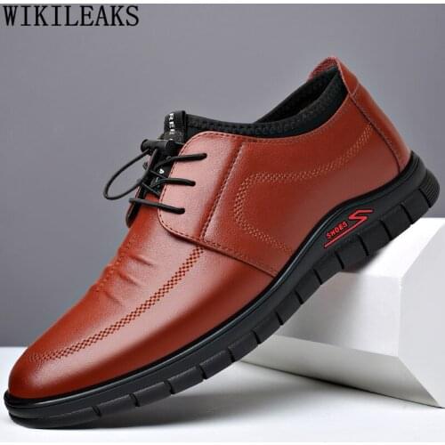 Black Mens Shoes Casual Men Slip on Shoes for Men 2021 Brown Men Sneakers Fashion Leather Casual Shoes Zapatos De Hombre Scarpe