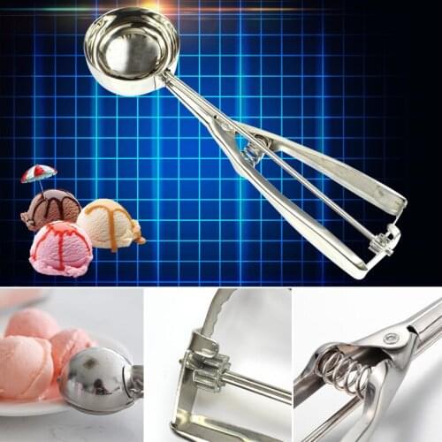 Fashion kitchen ice cream scoop steel stainless steel mash potato scoop handle spoon ice cream ball maker kitchen accessories