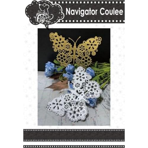 Metal cutting mold gear butterfly died of novice scrapbook background decoration stamps and molds craft supplies 2021 new