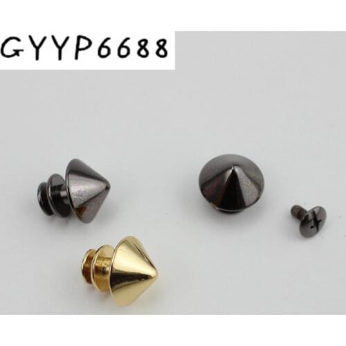 50pcs Hardware Accessories rivet metal nail Foot nails Lady bags Luggage fashion pop rivets