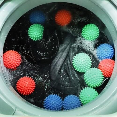 PVC Reusable Dryer Balls Laundry Ball Washing Drying Fabric Softener Ball For Home Clothes Cleaning Washing Accessories