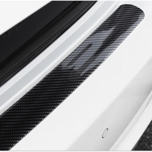 Car Door Sill Threshold Carbon Fiber Stickers For jeep renegade alfa romeo 159 volkswagen golf 7 dacia audi s3 ducati monster
