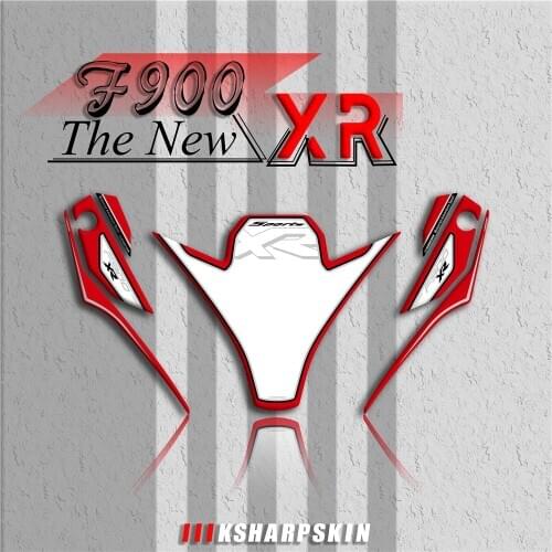 New Motorcycle Front Fairing Sticker 3D Gel Protector Number Board moto decals Suitable for BMW F900XR 2020 f900 xr