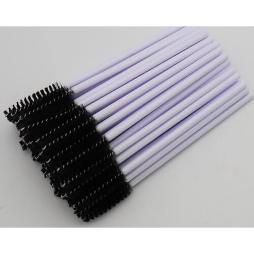 1000pcs/lot Eyelashes Brushes Disposable Eyelash Extension One-off Eyebrow Mascara Wands Applicator White Handle Makeup Brush