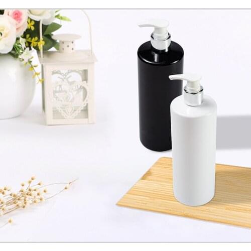500ml Empty Soap Bottle Liquid Pump Bottles Lotion Shower Gel Shampoo Dispenser Plastic Refillable Bathroom Dispenser