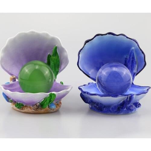 Sea Shell Statue Display Stand Crystal Glass Lens Ball 40 60 80mm Photography Lensball Base Magic Sphere Globe Holder Home Decor