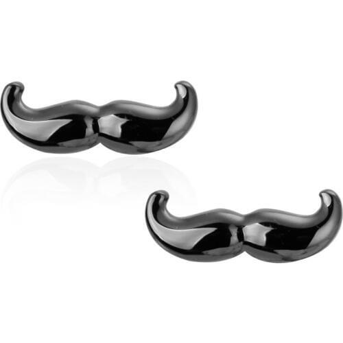 C-MAN Luxury shirt Black beard cufflink for mens Brand cuff buttons cuff links High Quality abotoaduras Jewelry