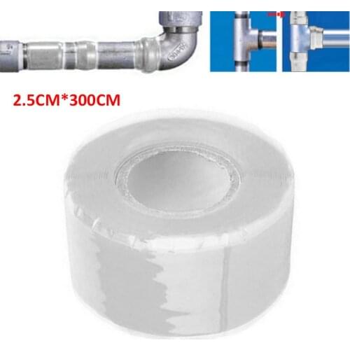Self-Fusing Silicone Tape Fusion Repair Tape Self-Adhesive for Leak Seal Tape For Home Parts 2.5cm*300cm