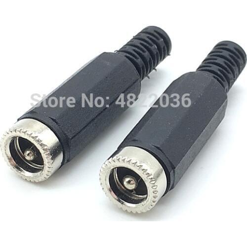 10pcs Female DC Power Jack Plugs Socket Adapter Connector 2.1/2.5mm x 5.5mm For Socket Repairs Tool 5.5*2.1mm 5.5*2.5mm