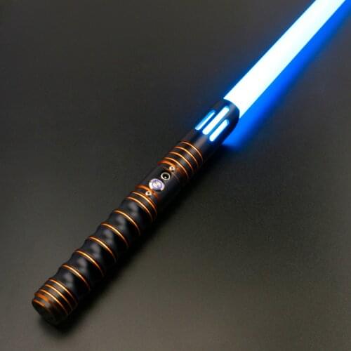 CIELTAN Dueling RGB Lightsaber 12 Color Changing with 6 Soundfonts Force Blaster Flash on Clash Saber Toys Dropshipping