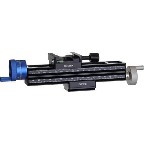Precision 0.01mm Micrometer Macro Focusing Double-deck Rail Slider Tripod head for canon nikon sony Insect star shooting