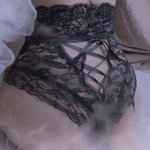 Sexy Panties Women Briefs Hollow Out High Quality Lace Underpants Lingerie Intimates High Waist Panties Soft