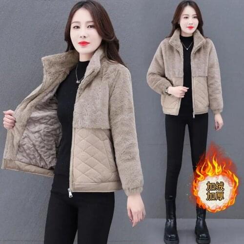Cotton-Padded Jacket Women Winter Coats 2021 New Loose Fur Ladies Jackets Fashion Cotton Coat Female Large Size 3XL Outwear