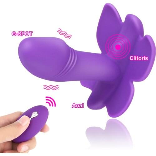 Panty Vibrator Vagina Massager 10 Speed Wireless Remote Control Clitoral Stimulator Butterfly Dildo Vibrator Sex Toys for Women