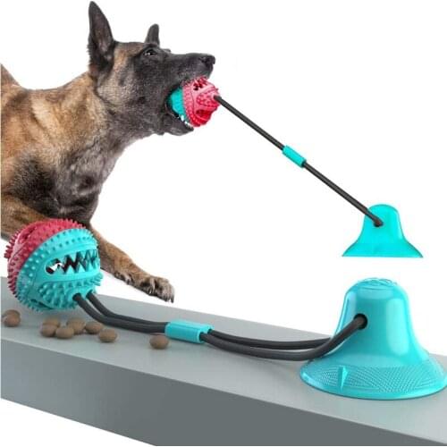 Dog Chew Toys for Aggressive Chewers, Suction Cup Dog Chewing Toy, Dog Rope Ball Toys with Suction Cup for Small Large Dogs