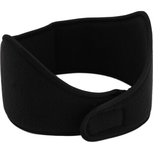 Men Women Winter Polar Fleece Earband Stretchy Headband Earmuffs Black Stretch Ear Warmers Hair Band Accessories