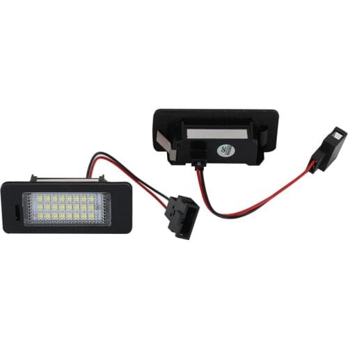 1PCS LED License Number Plate lamp 12V canbus For Audi A4 B8 A5 Q5 S5 TT A1 S4 A6 A7 2008-2013 Error Free Audi license lights