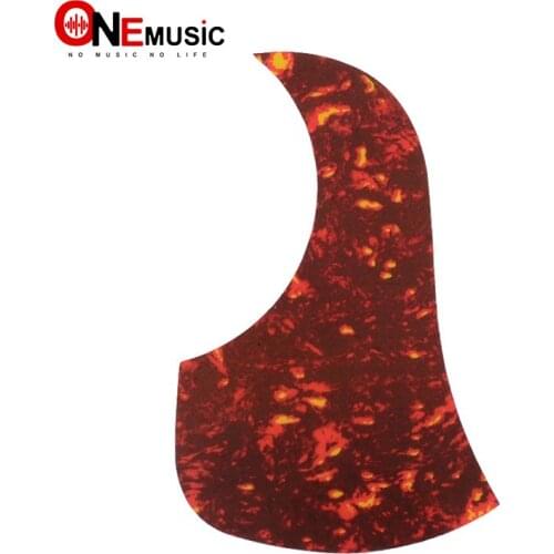 40" 41" 42" Acoustic Guitar Pickguard Pick Guard Sticker R60mm Plastic Red Flame Color - Alice A025E