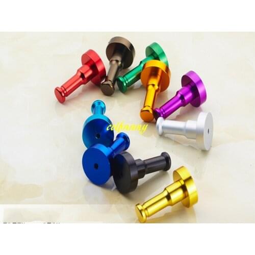 600pcs/lot Fast shipping Clothes Rack Kitchen Door Cloth Coat Wall Hook Towel Robe Hook For Bathroom Accessory Hanger 10 colors