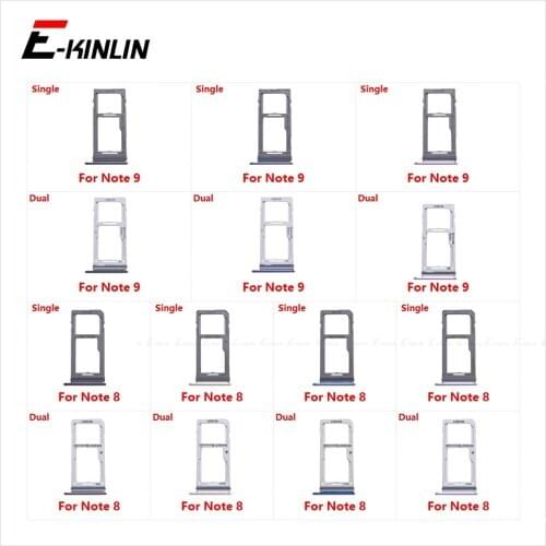 Sim Card Socket Slot Tray Reader Holder Connector Micro SD Adapter Container For Samsung Galaxy Note 9 8 N960 N950
