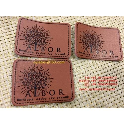 Custom made high quality jeans leather label / simulation leather label / leather label /main label