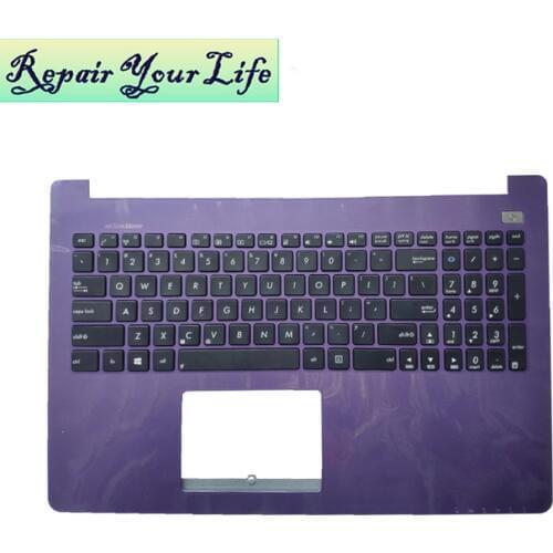 Laptop keyboard US English for ASUS X502CA X502 X502C 13NB0014AP030 0KNB0-6106US00 13E737602082Q black Purple topcase palmrest