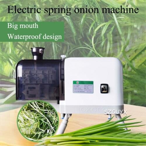 Commercial large-diameter green onion chopper Multifunctional garlic sprout pepper chopper Electric shredded green onions