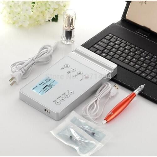 1 set Professional Tattoo Machine Kits Digital Permanent Makeup machine Eyebrow Lip Eyeline MTS Power Supply with micro needles