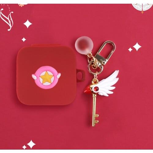 Cute Silicone Protective Earphone Case With Key ring for Xiaomi Air 2 SE Bluetooth Headphones Boxs For Xiaomi Mi Air2SE Case