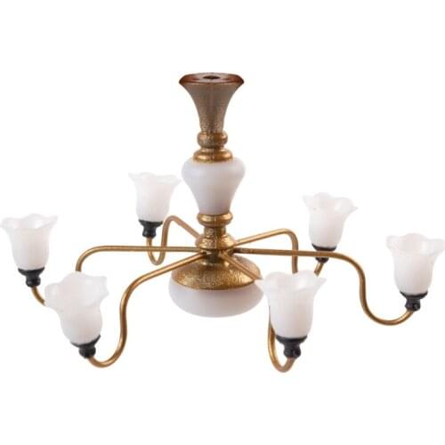 Dollhouse Miniature Ceiling Light Furniture Toy Pretend Playing Interactive Toy Classic Dollhouse Furniture Accessories