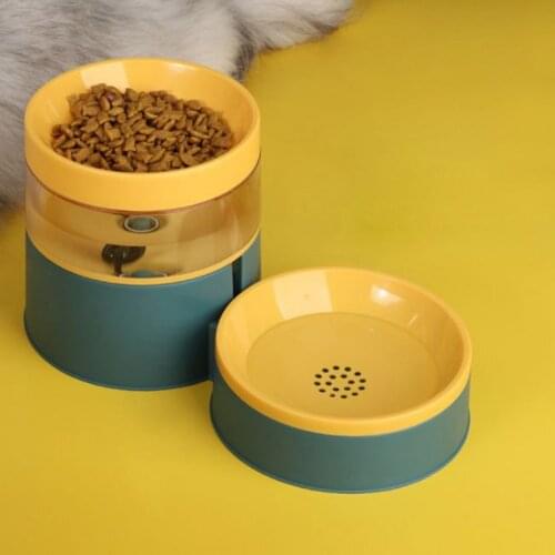 Pet Cat Bowl Non Slip Puppy Dog Cat Automatic Food Drinking Water Feeder Tilt Neck Protection Dish Pet Bowl
