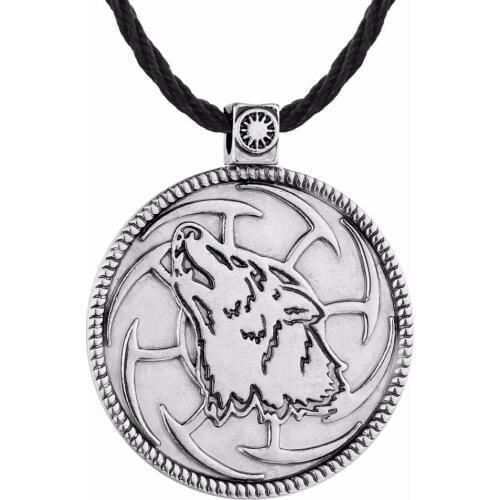 Nostalgia Slavic Kolovrat Ethnic Jewelry Pendant Wolf Amulet Wicca Necklace Joyeria Mujer