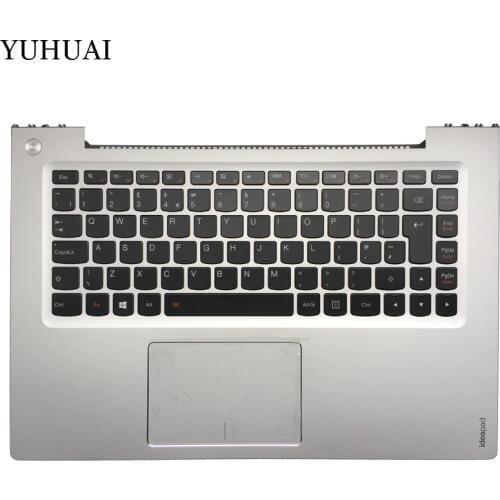 NEW UK laptop keyboard For Lenovo U430p U430 UK keyboard with case Palmrest Touchpad