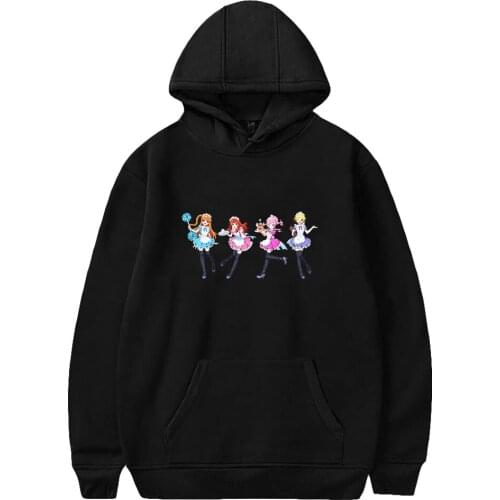 Kawaii 2021 New Idol Time Pripara Merch 2D Print Hooded Sweatshirt Women/Men Clothes Casual Hoodie Sweatshirt Y2K Cap Male Tops