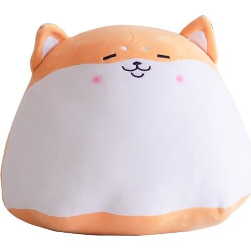 30-60cm Fat Round Cute Shiba Inu Dog Plush Doll Stuffed Animal Puppy Dog Plush Toys Soft Pillow Sofa Cushion Kids Baby Girl Gift